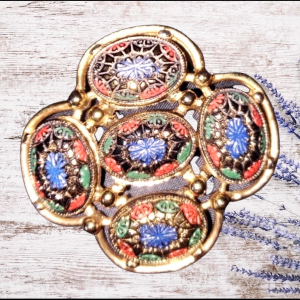 Vintage Sarah Coventry Lapel Pin Crystal Rhinestone Brooch - Picture 3 of 4